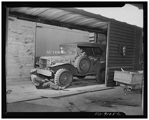 Photo: Arthur S. Siegel, 1942. Chrysler Corporation Dodge truck plant