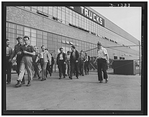 Photo: Arthur S. Siegel, 1942. Chrysler Corporation Dodge truck plant